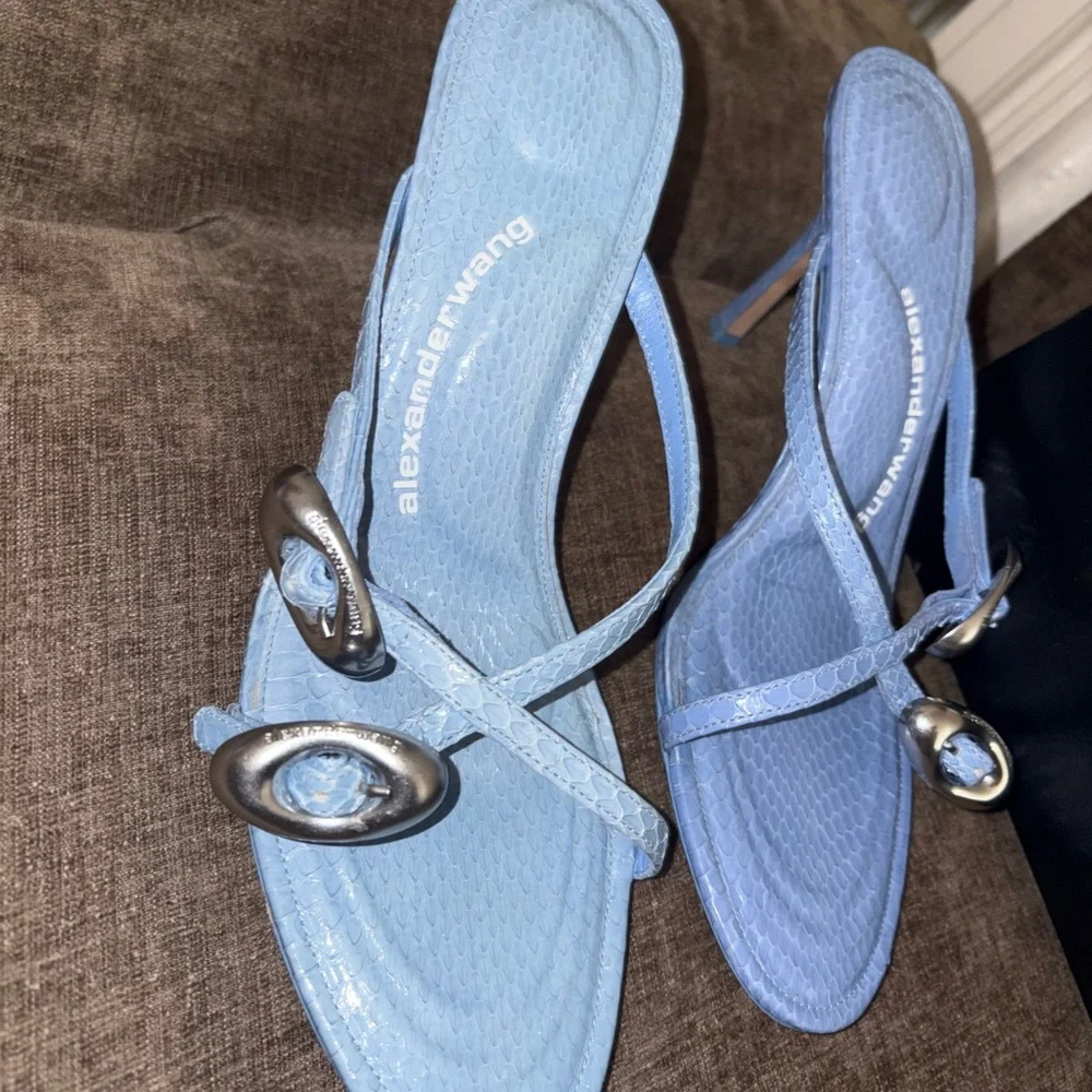 T by Alexander Wang Dome 85 Water Snake Slide Sandals
